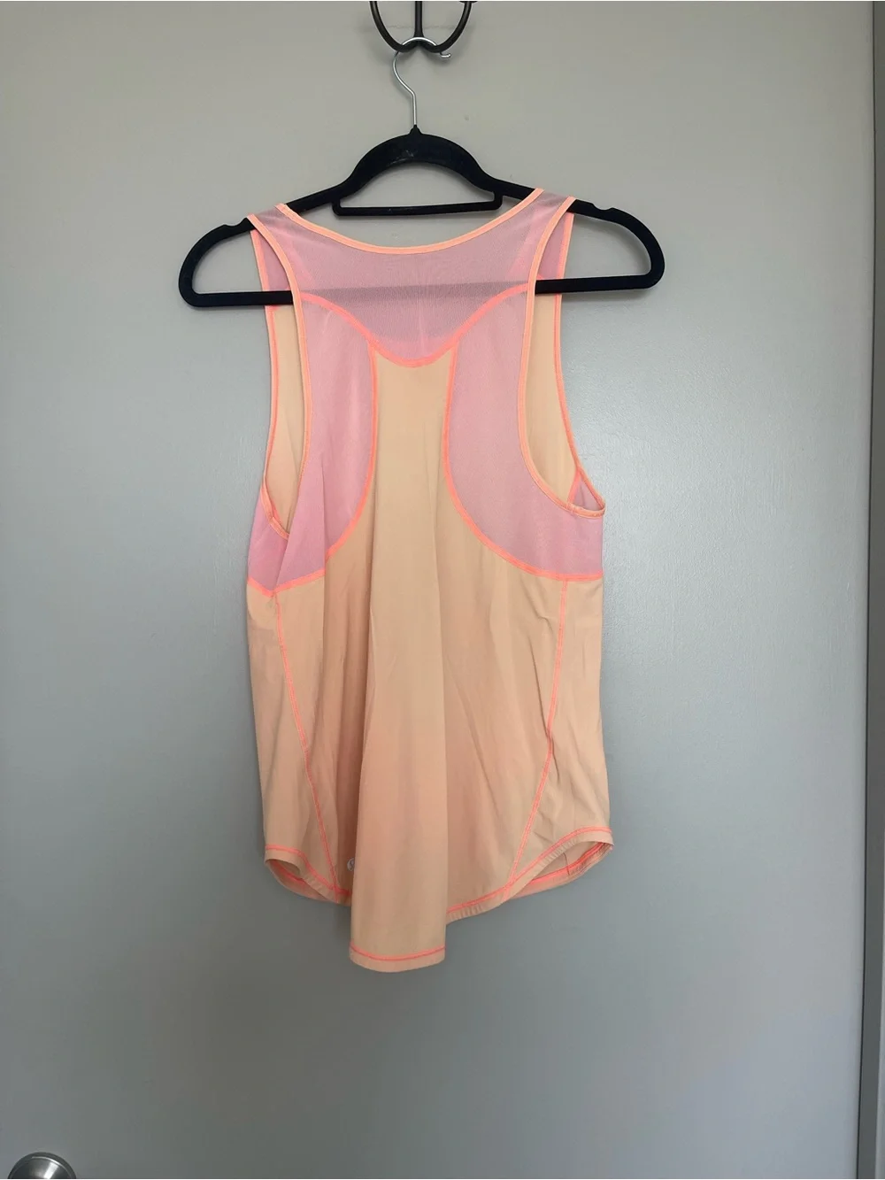 Lululemon Orange Mesh-Trim Performance Tank